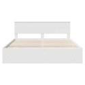 VidaXL Ramka łóżka Biały 180 x 200 cm Materiał drewnopochodny