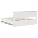 VidaXL Ramka łóżka Biały 180 x 200 cm Materiał drewnopochodny