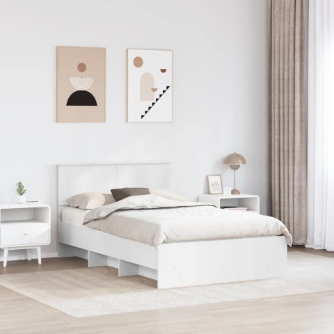 VidaXL Ramka łóżka Biały 120 x 123 cm Materiał drewnopochodny