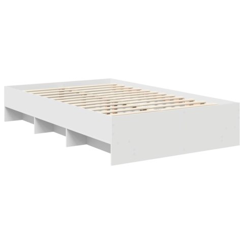 VidaXL Ramka łóżka Biały 120 x 123 cm Materiał drewnopochodny
