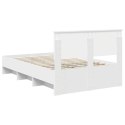 VidaXL Ramka łóżka Biały 120 x 123 cm Materiał drewnopochodny