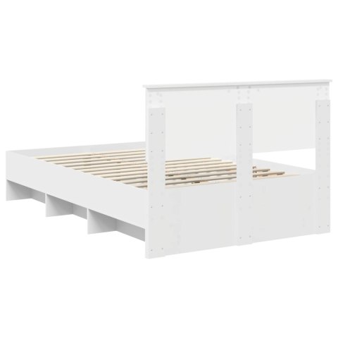 VidaXL Ramka łóżka Biały 120 x 123 cm Materiał drewnopochodny