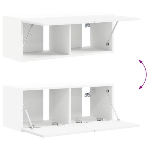 SZAFKA POD TELEWIZOR 4 PCS BIAŁY