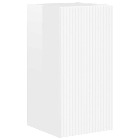 SZAFKA POD TELEWIZOR 4 PCS POŁYSK BIAŁY