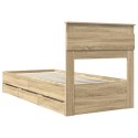 VidaXL Ramka łóżka Dąb Sonoma 75 x 190 cm Drewno inżynieryjne