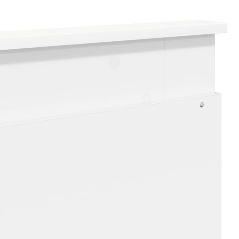 VidaXL Ramka łóżka z szufladą Biały 200 x 200 cm Drewno inżynieryjne