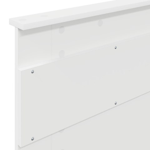 VidaXL Ramka łóżka z szufladą Biały 75 x 190 cm Drewno inżynieryjne