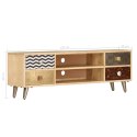 SZAFKA POD TV 120X30X40CM LITE DREWNO MANGO