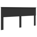 VidaXL Ramka łóżka z szufladą Czarny 180 x 200 cm Drewno inżynieryjne