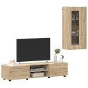VidaXL Zestaw szafek RTV z szufladą Dąb Sonoma Materiał drewnopochodny