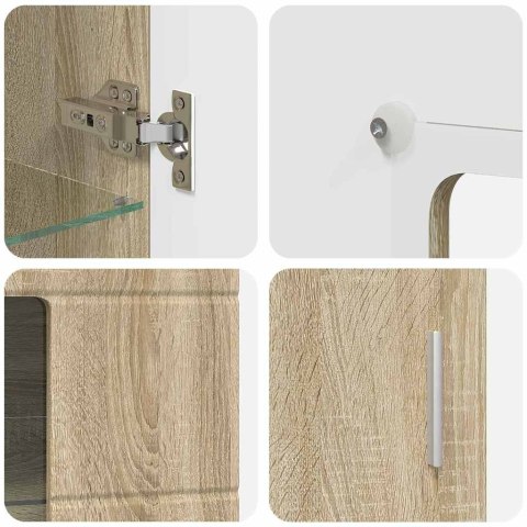 VidaXL Zestaw szafek RTV z szufladą Dąb Sonoma Materiał drewnopochodny