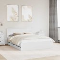 VidaXL Ramka łóżka z szufladą Biały 160 x 200 cm Drewno inżynieryjne