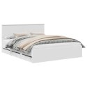 VidaXL Ramka łóżka z szufladą Biały 160 x 200 cm Drewno inżynieryjne