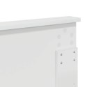 VidaXL Ramka łóżka z szufladą Biały 160 x 200 cm Drewno inżynieryjne