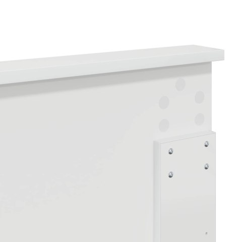 VidaXL Ramka łóżka z szufladą Biały 160 x 200 cm Drewno inżynieryjne