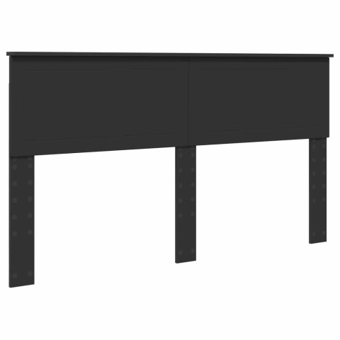 VidaXL Ramka łóżka z szufladą Czarny 160 x 200 cm Drewno inżynieryjne