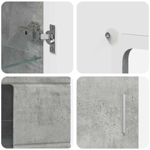 VidaXL Zestaw szafek RTV Betonowy szary Materiał drewnopochodny