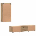 VidaXL Zestaw szafek RTV Dąb rzemieślniczy Materiał drewnopochodny