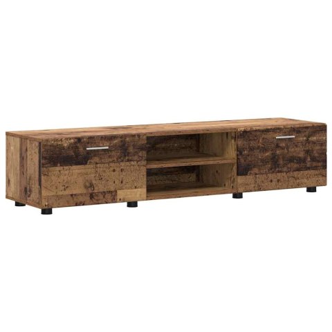 ZESTAW SZAFEK RTV Z PÓŁKĄ STARE DREWNO