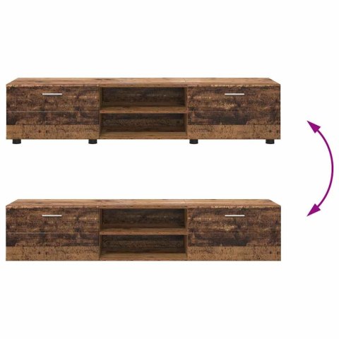 ZESTAW SZAFEK RTV Z PÓŁKĄ STARE DREWNO