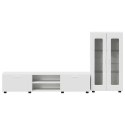 VidaXL Zestaw szafek RTV z szufladą Biały Materiał drewnopochodny