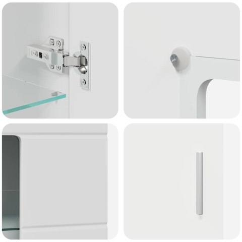 VidaXL Zestaw szafek RTV z szufladą Biały Materiał drewnopochodny