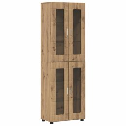 SZAFKA Z PÓŁKĄ Z DRZWIAMI DĄB RZEMIEŚLNICZY 60X35X182CM