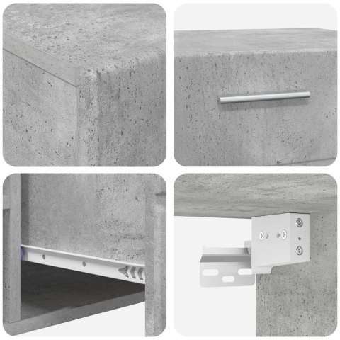 ZESTAW SZAFEK RTV BETONOWY SZARY