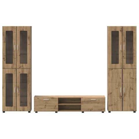 ZESTAW SZAFEK RTV DĄB RZEMIEŚLNICZY