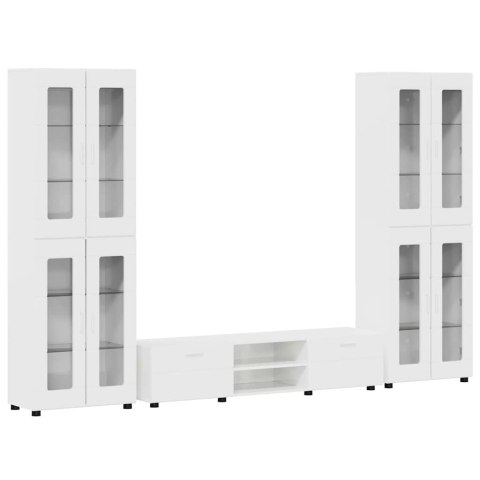 ZESTAW SZAFEK RTV POŁYSK BIAŁY