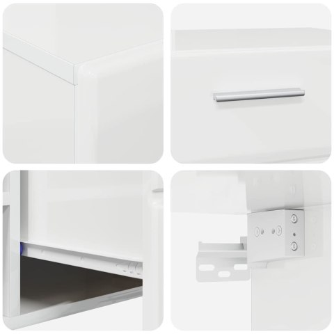 ZESTAW SZAFEK RTV POŁYSK BIAŁY