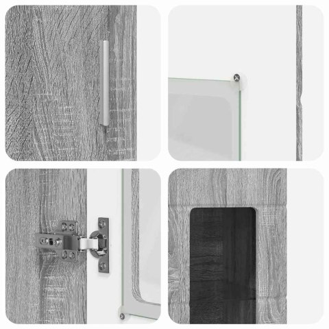 ZESTAW SZAFEK RTV Z PÓŁKĄ SZARY SONOMA