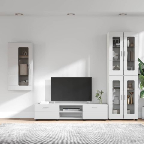 ZESTAW SZAFEK RTV Z SZUFLADĄ BIAŁY