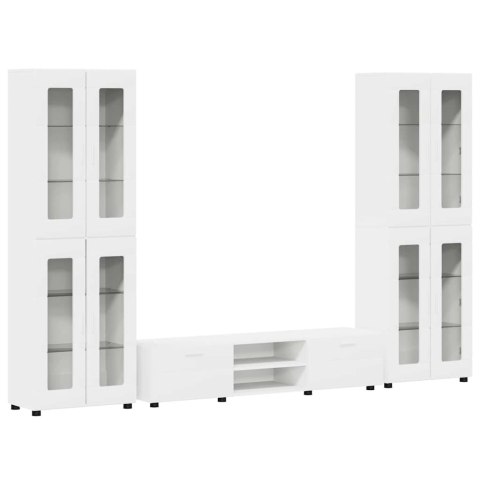 ZESTAW SZAFEK RTV Z SZUFLADĄ BIAŁY