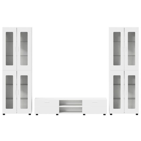 ZESTAW SZAFEK RTV Z SZUFLADĄ BIAŁY