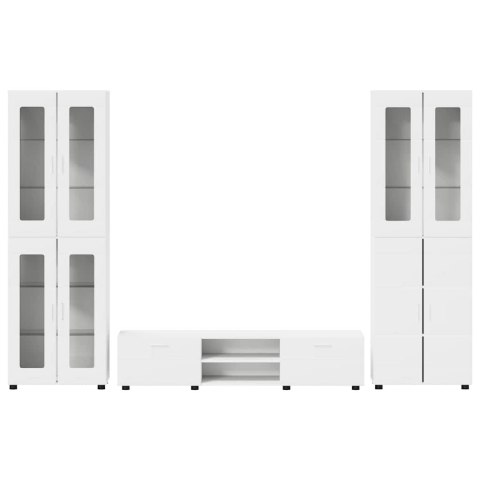 ZESTAW SZAFEK RTV Z SZUFLADĄ BIAŁY