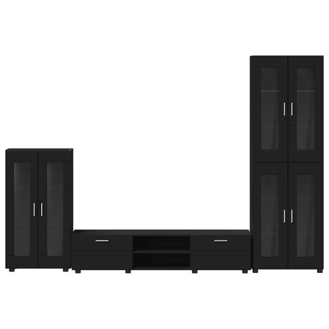 ZESTAW SZAFEK RTV Z SZUFLADĄ CZARNY