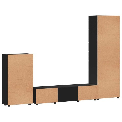 ZESTAW SZAFEK RTV Z SZUFLADĄ CZARNY