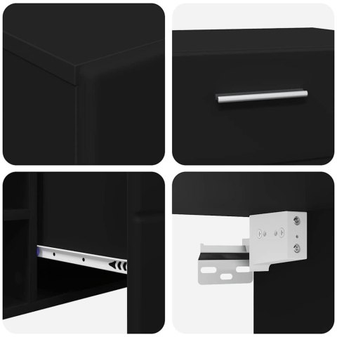 ZESTAW SZAFEK RTV Z SZUFLADĄ CZARNY