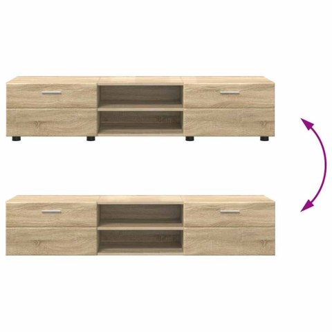 ZESTAW SZAFEK RTV Z SZUFLADĄ DĄB SONOMA