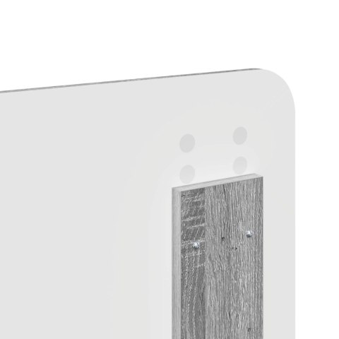 RAMA ŁÓŻKA SZARY SONOMA 160X200CM DREWNO INŻYNIERYJNE