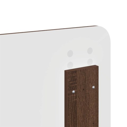 RAMA ŁÓŻKA BRĄZOWY DĄB 140X200CM DREWNO INŻYNIERYJNE