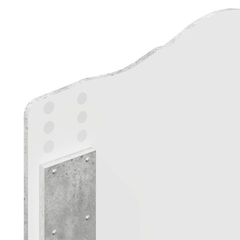 RAMA ŁÓŻKA BETONOWY SZARY 90X200CM DREWNO INŻYNIERYJNE