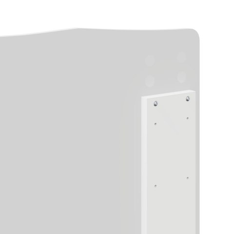 RAMA ŁÓŻKA Z SZUFLADĄ BIAŁY 140X200CM DREWNO INŻYNIERYJNE