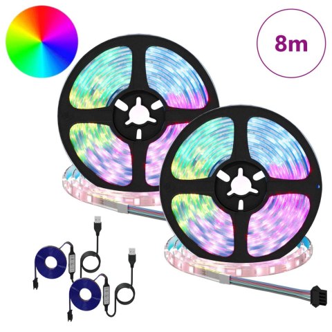 TAŚMA LED 4 SZT. CZARNY I PRZEZROCZYSTY 400X0,8X0,3CM