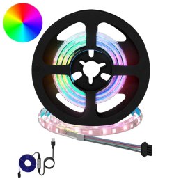 TAŚMA LED 4 SZT. CZARNY I PRZEZROCZYSTY 55X0,8X0,3CM