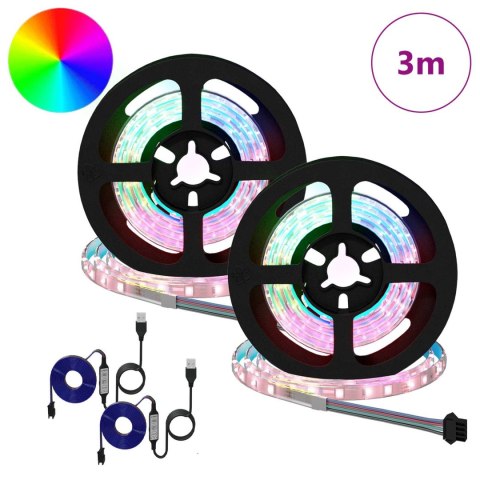 TAŚMA LED 4 SZT. CZARNY I PRZEZROCZYSTY 75X0,8X0,3CM