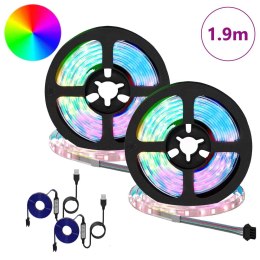 TAŚMA LED 4 SZT. CZARNY I PRZEZROCZYSTY 95X0,8X0,3CM