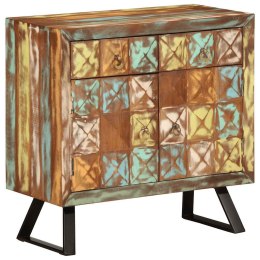 KOMODA WIELOKOLOROWA 70X35X70CM LITE DREWNO Z ODZYSKU