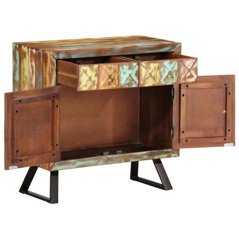 KOMODA WIELOKOLOROWA 70X35X70CM LITE DREWNO Z ODZYSKU